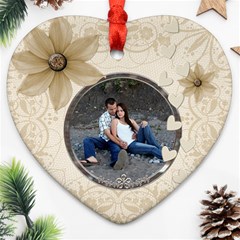 Pretty Love Heart Ornament - Ornament (Heart)