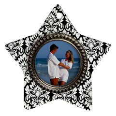 Damask star ornament-2 sides - Star Ornament (Two Sides)