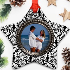 Damask star ornament-2 sides - Star Ornament (Two Sides)