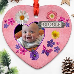 Giggle Heart Ornament - Ornament (Heart)