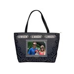 Live Love Laugh Charcoal Shoulder Handbag - Classic Shoulder Handbag