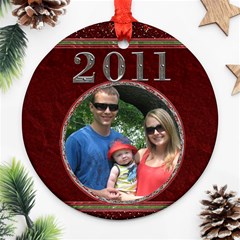 Red 2024 Round Ornament - Ornament (Round)