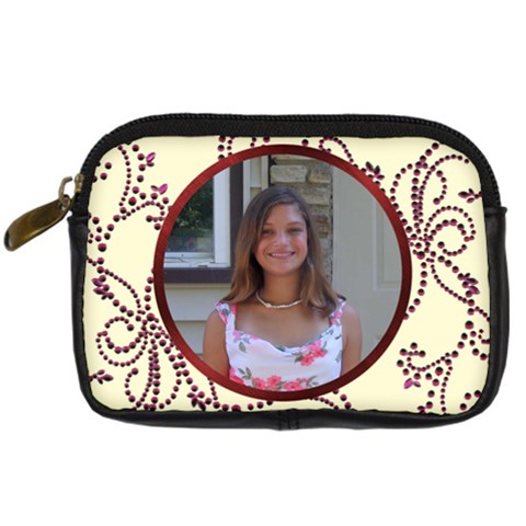 Red Gem Camera Case By Kim Blair Front