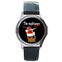 the nightmare before -Stage Tech - Round Metal Watch