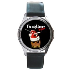 the nightmare before -Stage Tech - Round Metal Watch