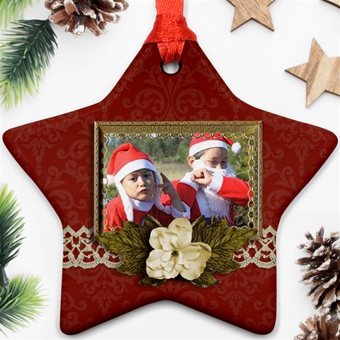 Ornament (star): Christmas14 By Jennyl Front