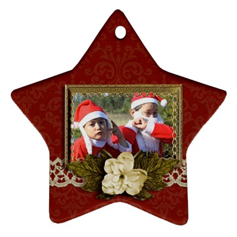 Ornament (star): Christmas14 By Jennyl Front