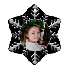 Silver Snowflake ornament - Ornament (Snowflake) Silver Snowflake ornament - Ornament (Snowflake)