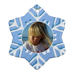 Blue Snowflake Ornament - Ornament (Snowflake)