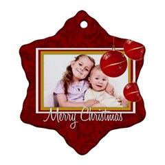 merry christmas - Ornament (Snowflake)