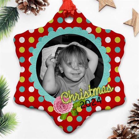 2024 Snowflake Ornament 3 By Martha Meier Front