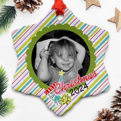 2024 Snowflake Ornament 4 By Martha Meier Front