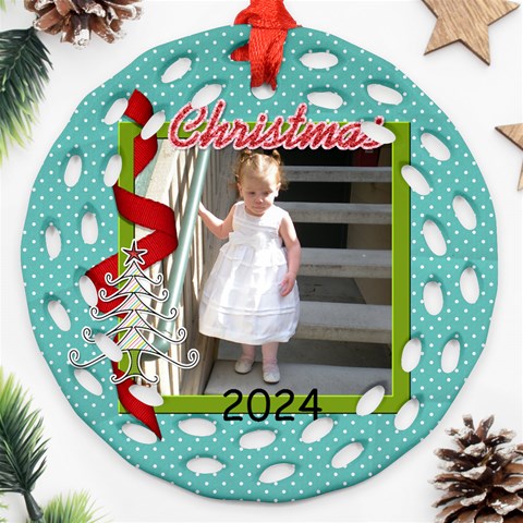 2024 Fancy Ornament 1 By Martha Meier Front