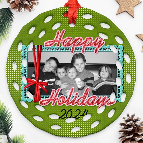 2024 Fancy Ornament 3 By Martha Meier Front