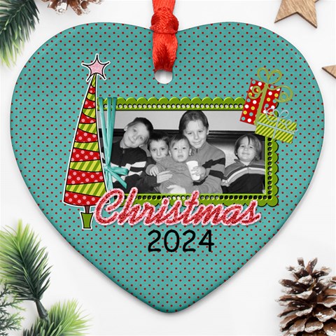 2024 Heart Ornament 1 By Martha Meier Front