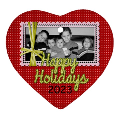 2023 Heart Ornament 2 By Martha Meier Front