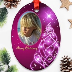 Christmas Oval Ornament 4 - Ornament (Oval)