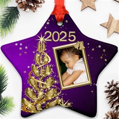 2023 Christmas star ornament pink - Ornament (Star)