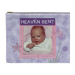 Heaven Sent Purple And Pink Xl Cosmetic Bag
