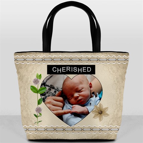 Cherished And Loved Bucket Bag By Lil Front