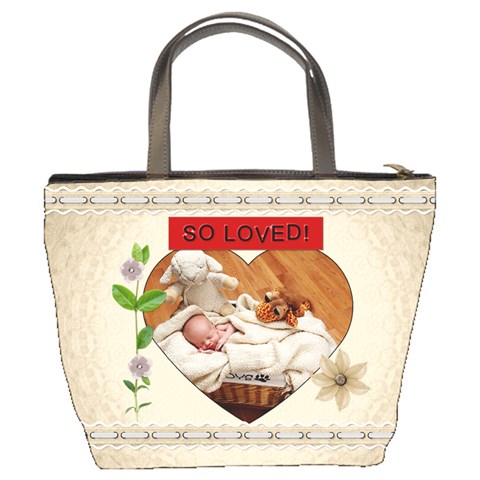 Cherished And Loved Bucket Bag By Lil Back