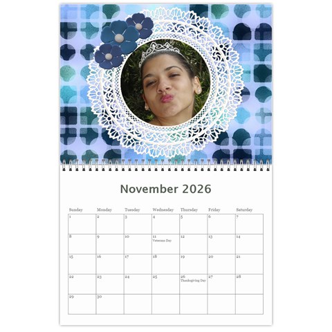 A Little Fancy 2026 (any Year) Calendar By Deborah Nov 2026
