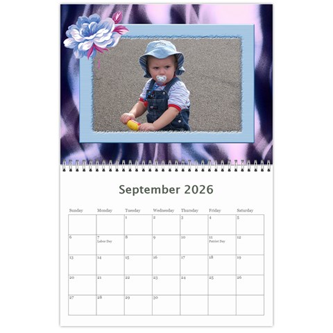 A Little Fancy 2026 (any Year) Calendar By Deborah Sep 2026