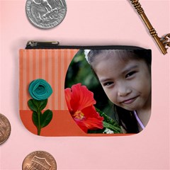 Mini Coin Purse- Blue flowers