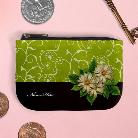 Mini Coin Purse: Green Surprise By Jennyl Front