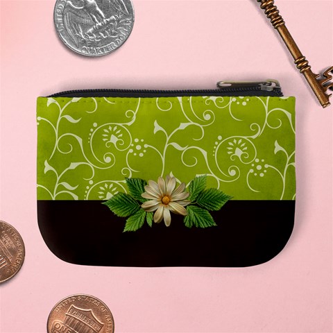 Mini Coin Purse: Green Surprise By Jennyl Back