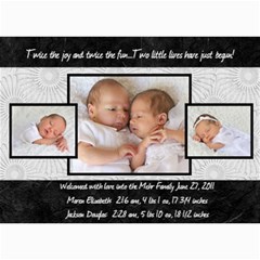 twins 2 - 5  x 7  Photo Cards