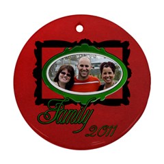 pizza family - Ornament (Round)