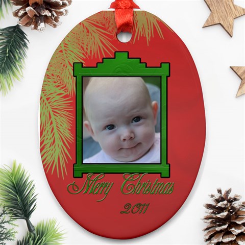 Tree Boughs Ornament By Patricia W Front