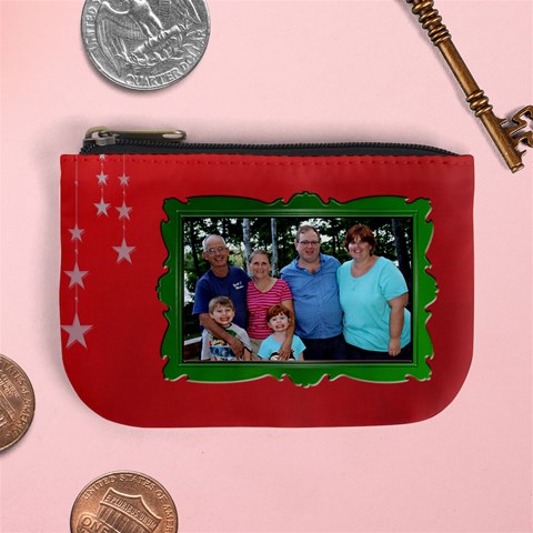 Merry Christmas Change Purse By Patricia W Front