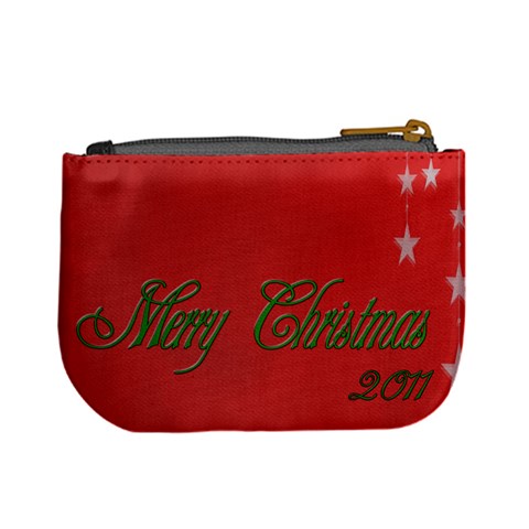 Merry Christmas Change Purse By Patricia W Back