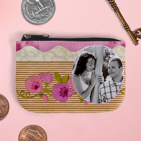 Pink Delight Mini Coin Purse By Lil Front