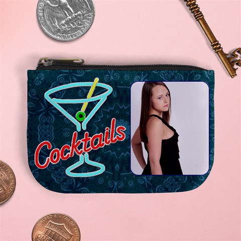 Cocktails Mini Coin Purse By Lil Front