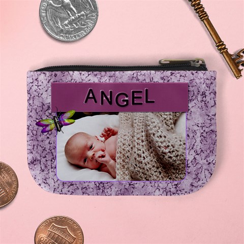 Cutie Pie Purple Mini Coin Purse By Lil Back