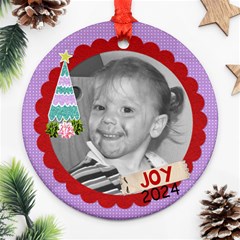 2024 Circle ornament 6 - Ornament (Round)
