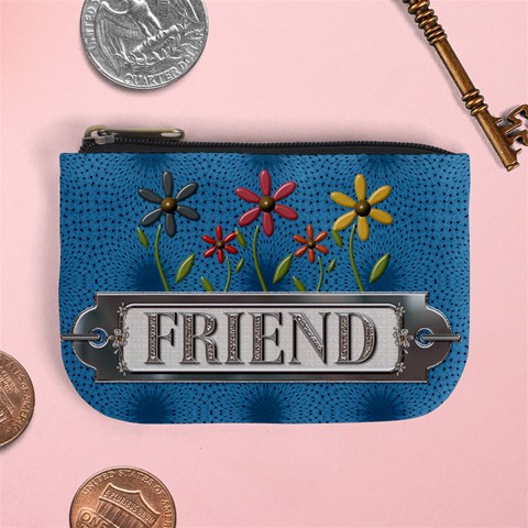 Friend Mini Coin Purse By Lil Front