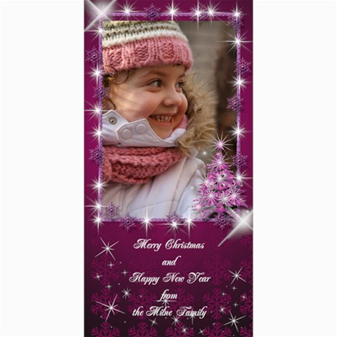 A Little Sparkle 4x8 Christmas Photo Card By Deborah 8 x4  Photo Card - 1