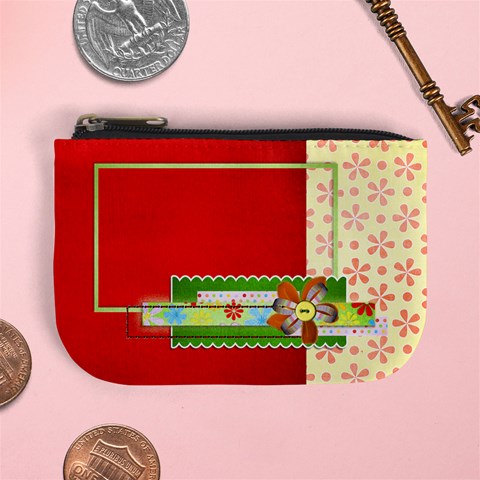 Little Miss Mini Coin Purse By Angel Front