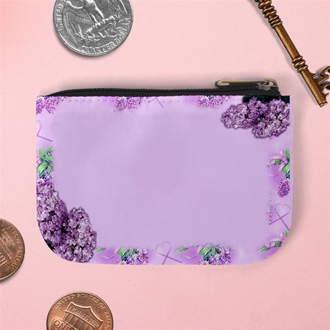 Pink Lilac Mini Coin Purse By Deborah Back