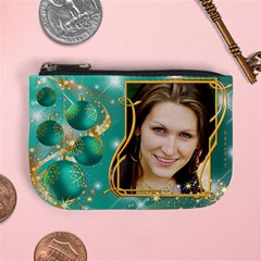 Christmas named Mini Coin Purse (Teal)