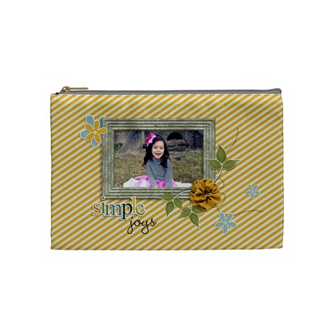 Cosmetic Bag (medium): Simple Joys By Jennyl Front