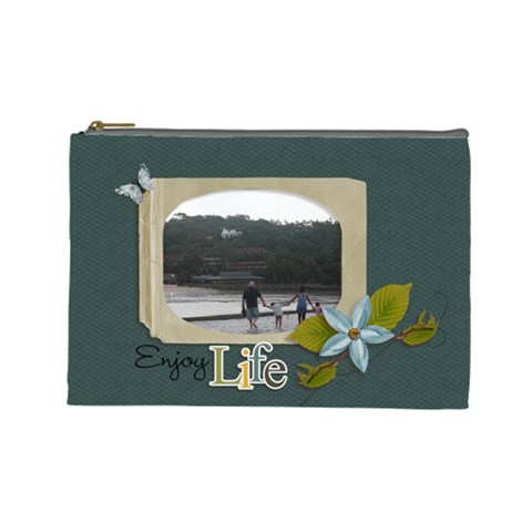 Cosmetic Bag (large): Enjoy Life By Jennyl Front