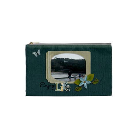Cosmetic Bag (small) : Enjoy Life By Jennyl Front