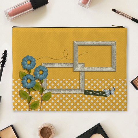 Cosmetic Bag (xl): Love Love Love By Jennyl Back
