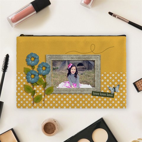 Cosmetic Bag (large): Lovelovelove By Jennyl Front