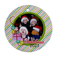 2023 Circle Ornament 2-sided 1 - Round Ornament (Two Sides)